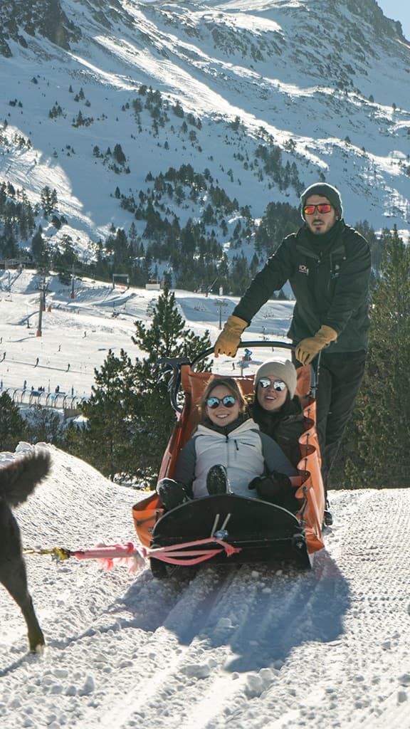 Andorre : COMBO Mushing de 2 km + Motoneige 30 min – Grau Roig