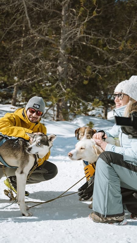 Andorra: Mushing 2 km – Paseo en trineo por Grau Roig