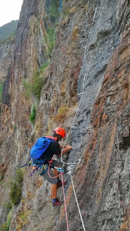 Roca Carrera K4 Via Ferrata, Vall de Boí: 4 hours of aerial exposure in Barruera
