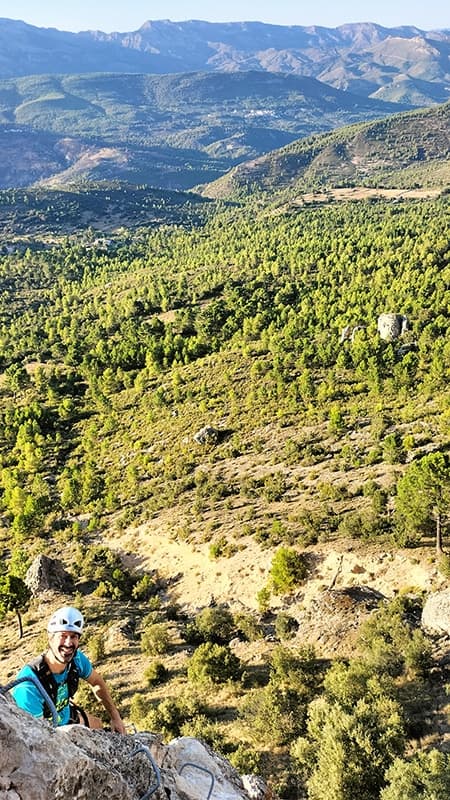 Yeste: Via ferrata Monte Ardal - Intermediate Level K2 and K3