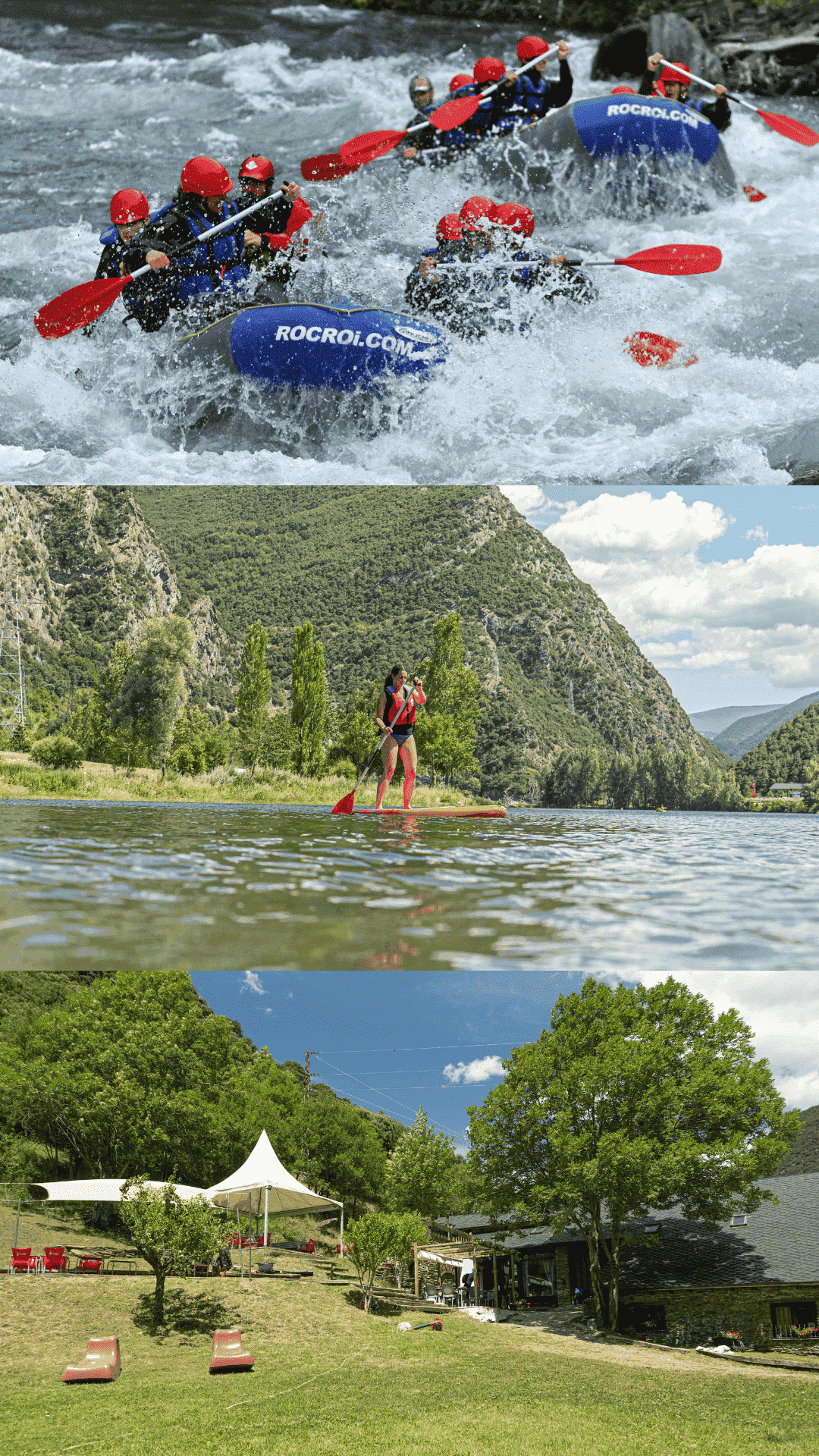 Full Day Pack in Llavorsí: Llavorsí–Rialp Rafting with Lunch and Paddle Surf at Torrassa