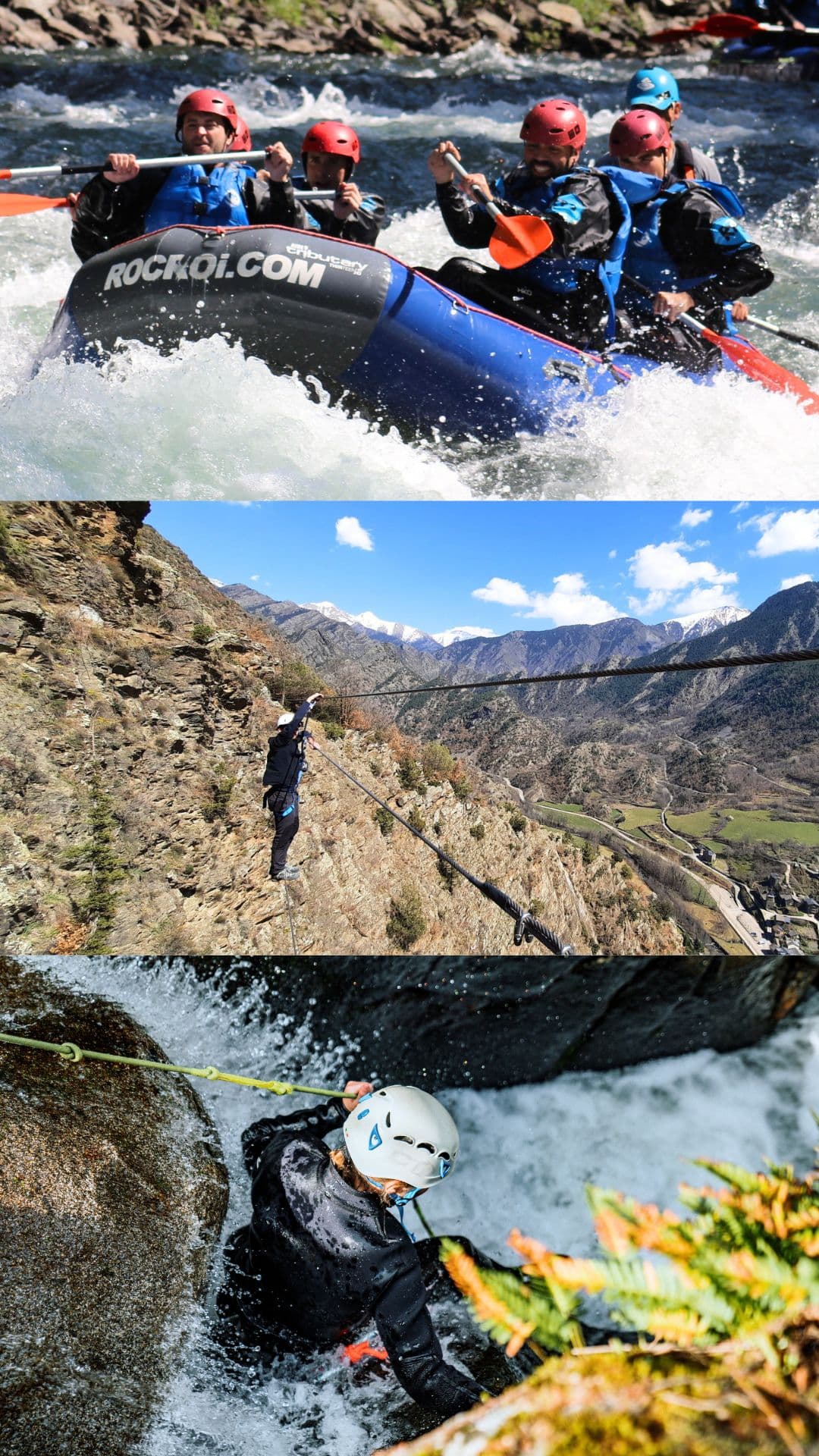 Pallars Adventure Pack: Rafting + Barranc de l'Infern + Via Ferrata (2 or 3 Days)
