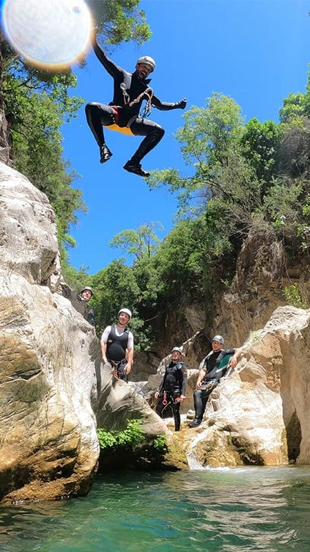 Barranquismo Málaga en el Parque Nacional Sierra de las Nieves