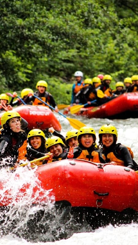 Rafting Vall d'Aran de les Bordes a Bòssost - Lleida
