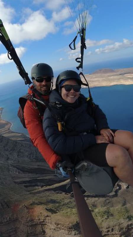 40min Vuelo Tandem en Parapente en Lanzarote ‘Adventure’