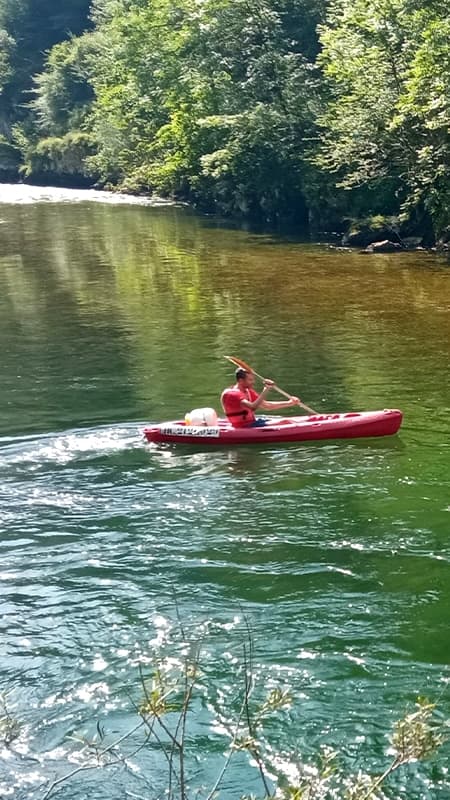 Descenso en canoa por el río Deva — 12 km, ruta completa hasta Tina Mayor