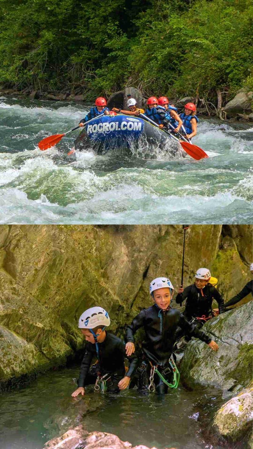 COMBO Familiar o iniciación: Pack Rafting y Barranco, Llavorsí
