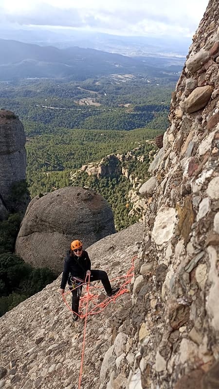Parc naturel de Montserrat : Ascension de 4 h de la flèche du Cavall Bernat par la voie Punsola Reniu