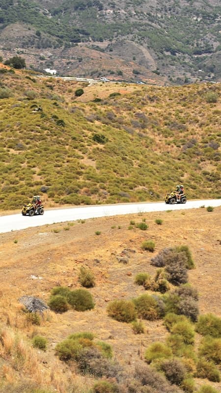 1h guided sunset quad tour in the Sierra de Mijas in Malaga, Spain