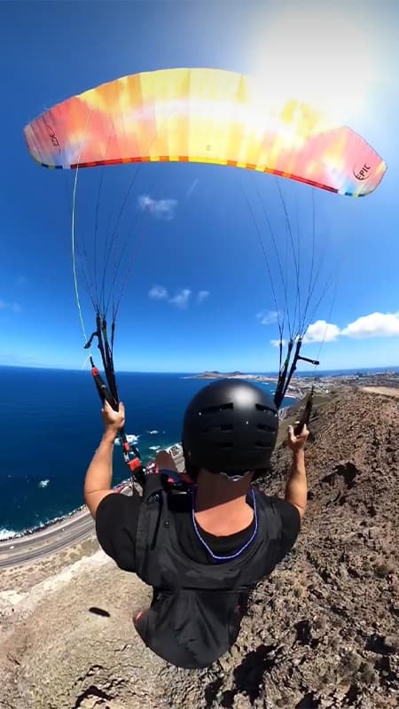 El Hierro: Parapente dans la région d'El Golfo