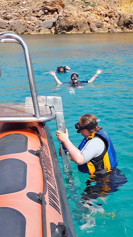 Motorboat Trip through the Menorca Marine Reserve — Cala Pregonda and Snorkelling