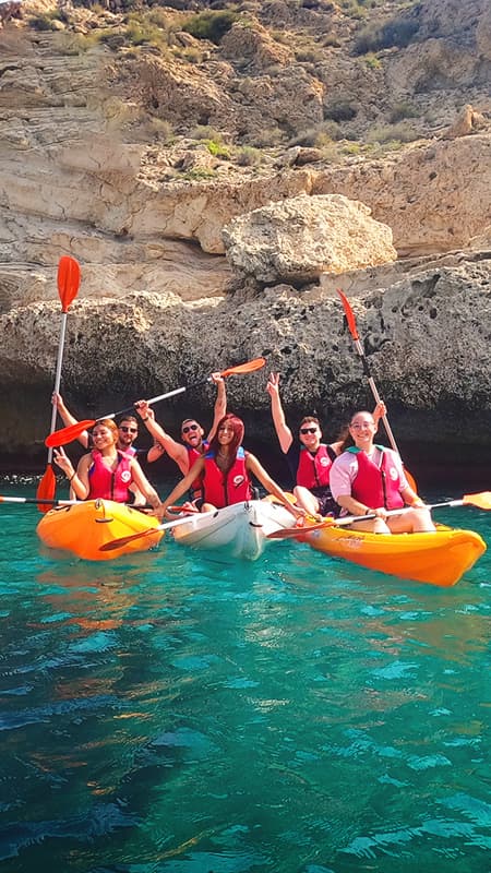 Snorkel y Kayak en Cabo de Gata: Excursión Guiada de 3h en la Playa de la Fabriquilla, Almería.