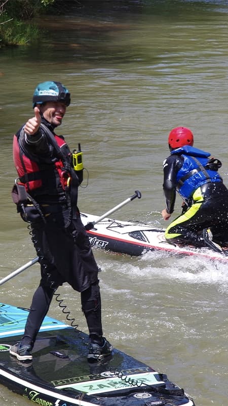 Jaén: Descente guidée de 7 km en paddle surfing en eaux vives dans le Guadalquivir