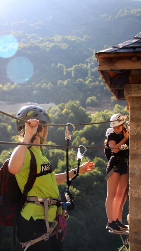 Vía Ferrata Cledes en Les Nivel K2