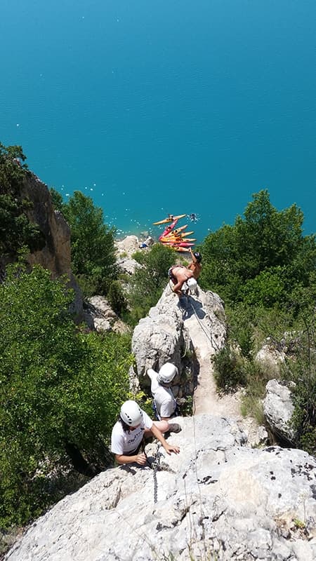 Congost de Mont-Rebei: Via ferrata 'Los Teletubbies' and Olmo Soler in Corçà in Lleida level K1-K2