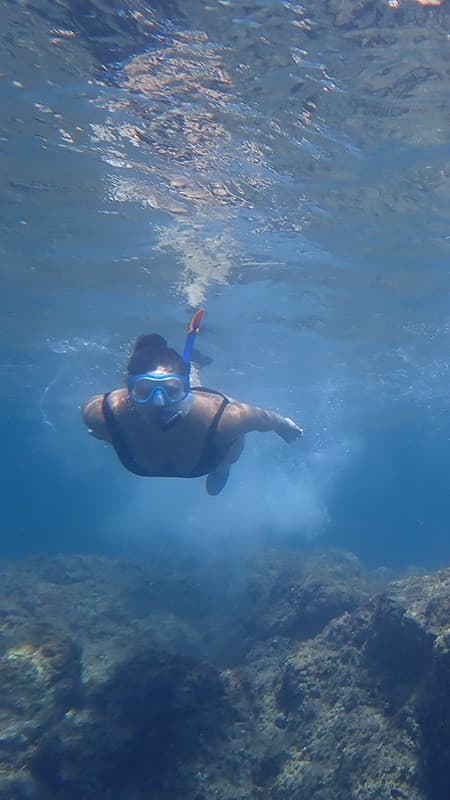 Costa Brava : Itinéraire guidée de 3 heures de kayak de mer et de plongée avec masque et tuba à la Cala Canyelles de Lloret de Mar