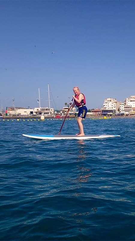 Tenerife : Cours de SUP dans la baie de Los Cristianos