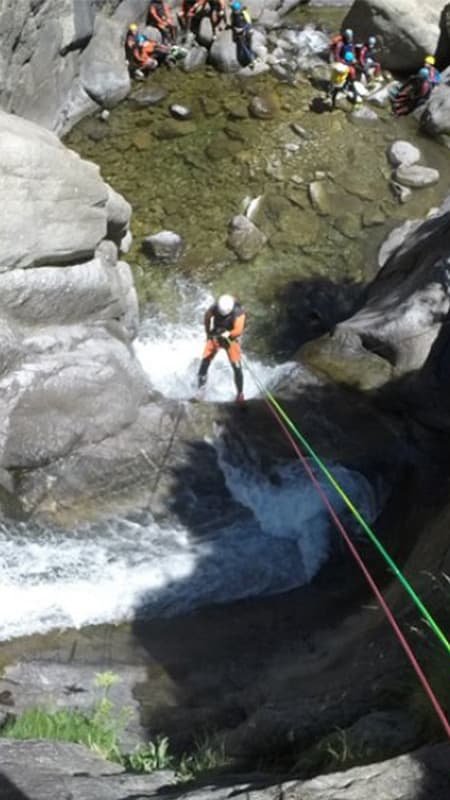 Canyoning of Núria Inferior of 4h in Girona - Intermediate Level