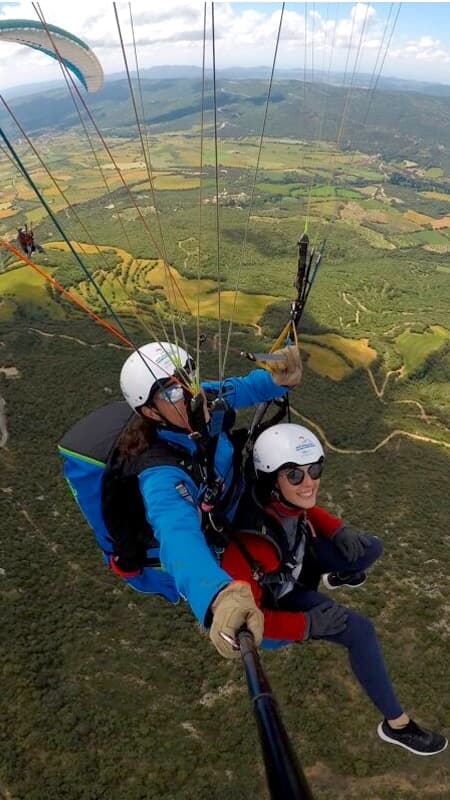 Paragliding Tandem Flight Introduction in Àger, Lleida: Thermal Flight over the Serra del Montsec