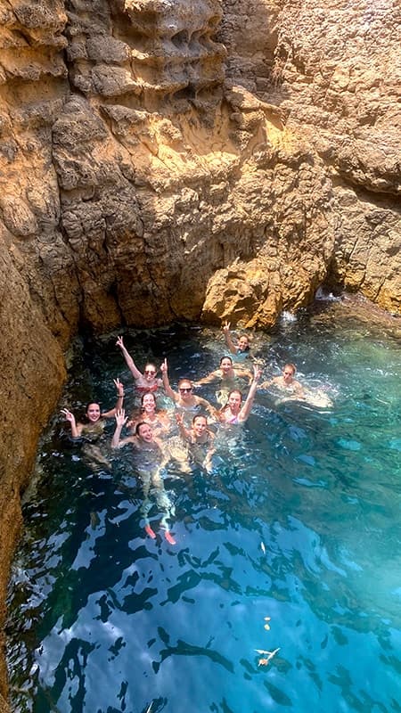 3h Ruta guiada en kayak Valencia en la Cala Portitxol: Jávea