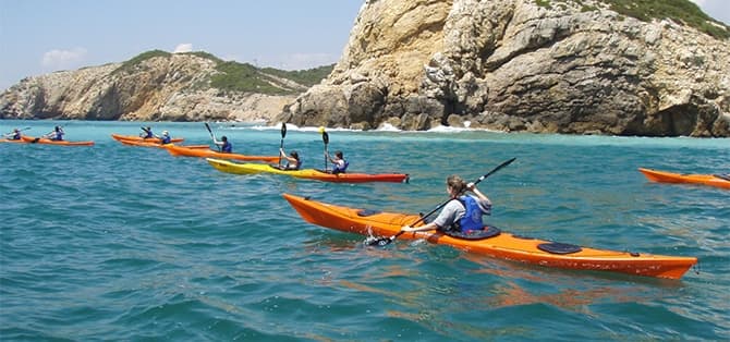 Kayak Garraf Expedition 5h in Vilanova i la Geltrú - Barcelona