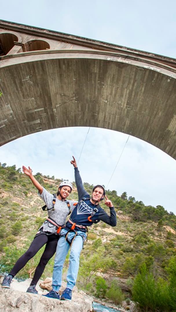 Puenting en Murillo de Gállego: salta sobre el río Gállego