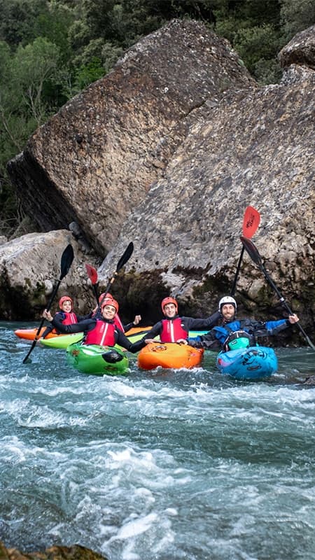 Benasque: Kayak course on the Ésera river