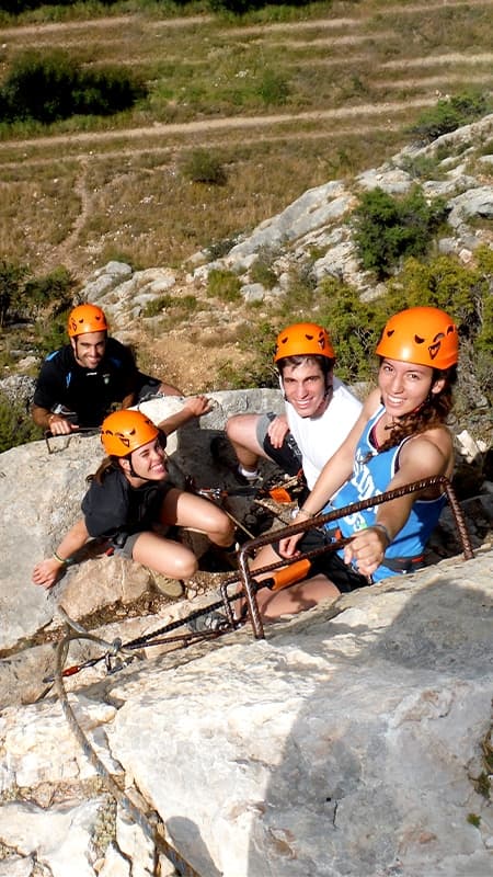 Via ferrata Peña Palomera K2 for 3 hours in Teruel, Lower Aragón
