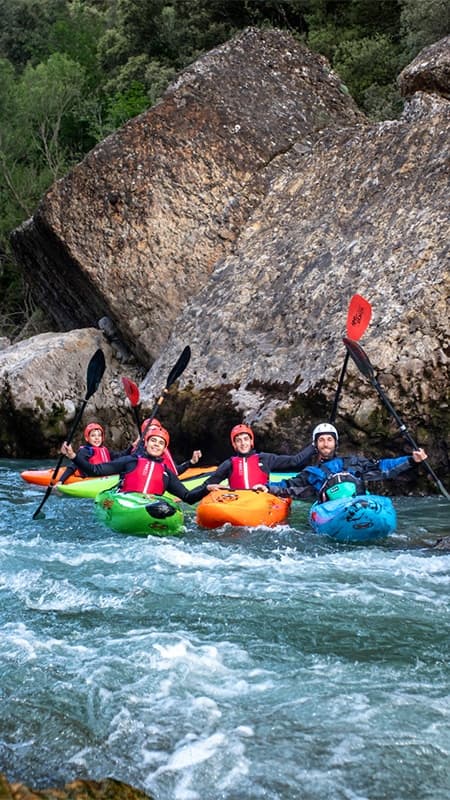 Benasque: Kayak initiation on the Ésera river