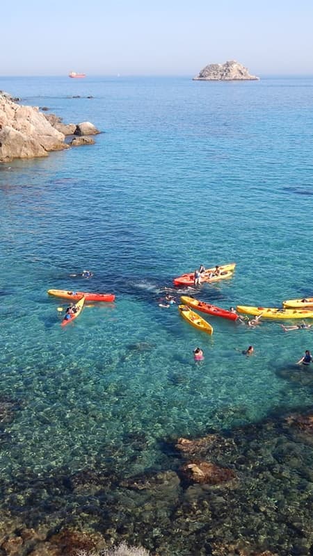 Ruta guiada en Kayak y tour turístico en la Cueva del Gigante: Sierra De La Muela, Cabo Tiñoso y Roldán, Murcia