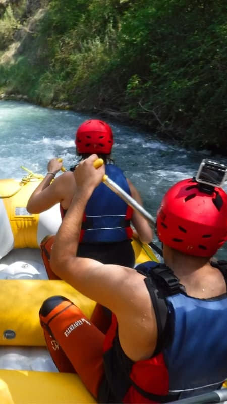 Rafting en el río Guadalope en Teruel, Bajo Aragón