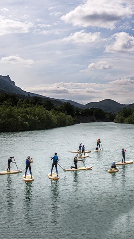Paddle surf familiar en el río Gállego: aventura para toda la familia en Murillo de Gállego