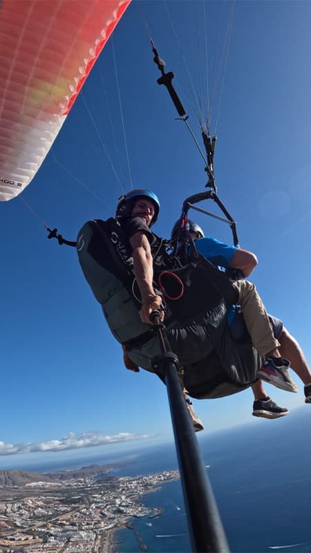 Vol extrem en parapent de 20min a prop del Parc Nacional del Teide