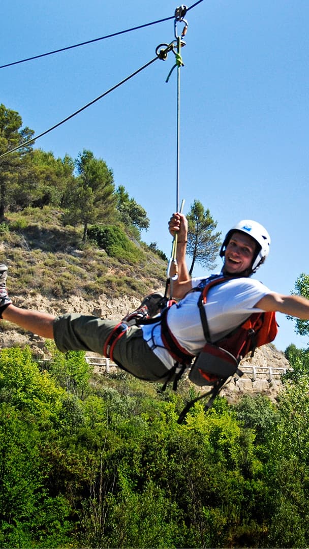 Multi-Adventure in the Aragonese Pyrenees: Zip Line, Climbing and Abseiling in Murillo de Gállego