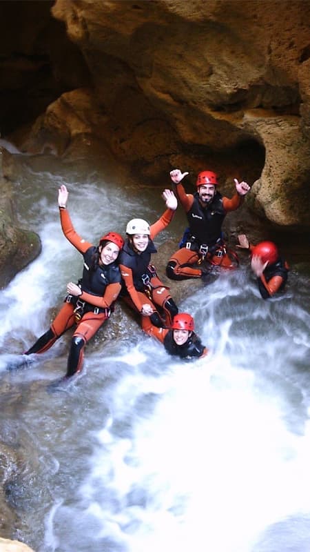 Canyoning Hocino de Tramacastiel Cave 4h Intermediate Level in Teruel, Lower Aragon