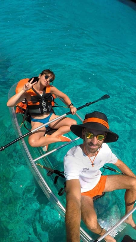 Ruta Guiada de 2h en Kayak Transparente Menorca: Port d’Addaia