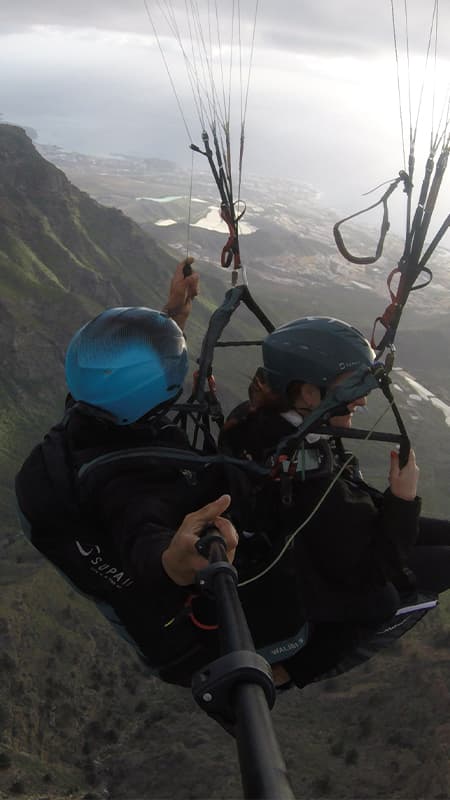25min Vuelo en parapente Ifonche en Tenerife cerca del Parque Nacional del Teide