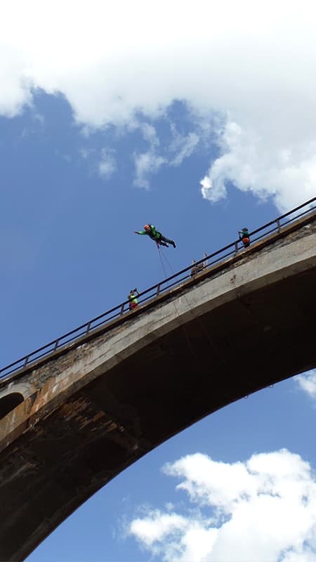 Puenting al Pont de la Venta a Teruel, Baix Aragó