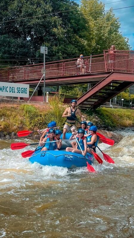 Rafting en La Seu d'Urgell: una hora en el canal olímpico del Parc del Segre