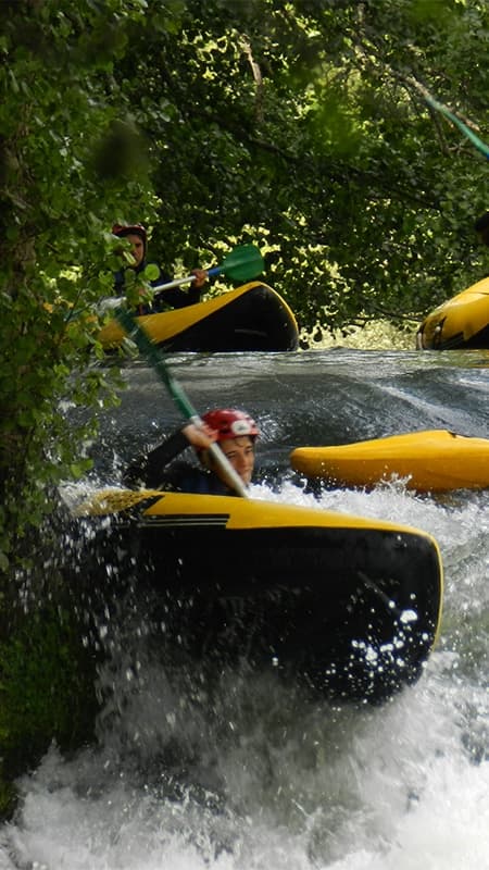 Canoaraft a l'Alt Ebre — Aigues braves en parella des d'Arroyo