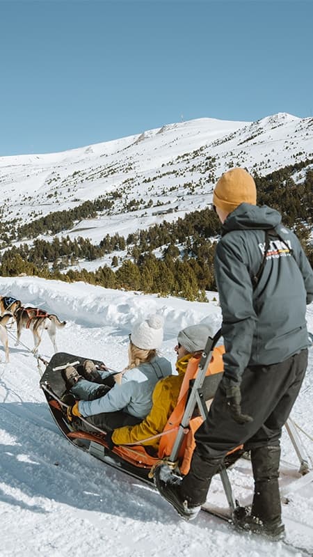 Andorra: Mushing 2 km – Paseo en trineo por Grau Roig