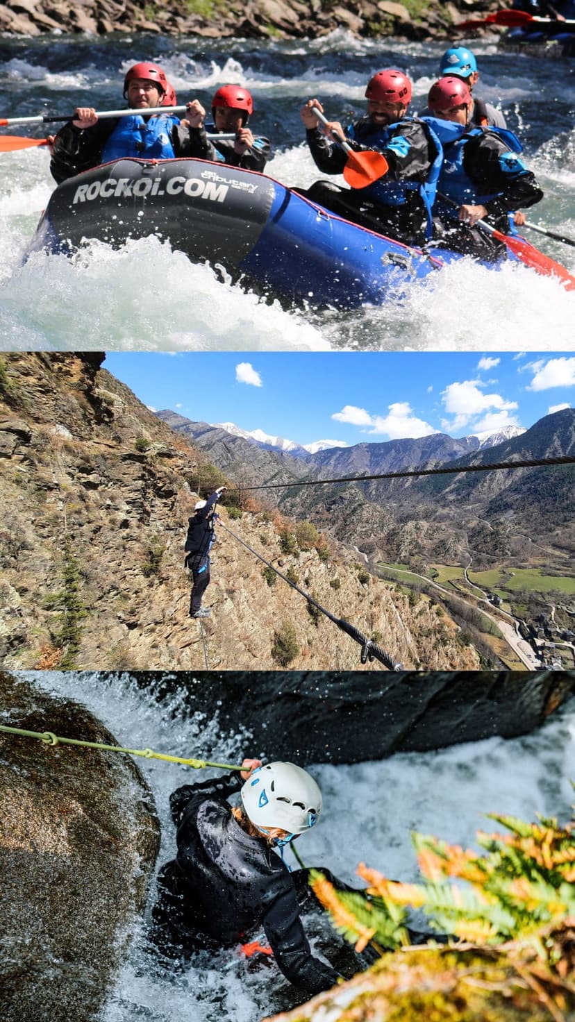 Pack 3 Aventuras Pallars: Rafting + Barranc de l'Infern + Ferrata (2 o 3 días)