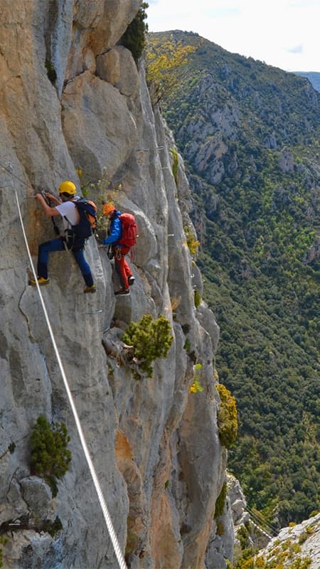 Via Ferrata Croqueta d'Obarra, Valle de Isábena (Huesca) - Nivel imedio K4