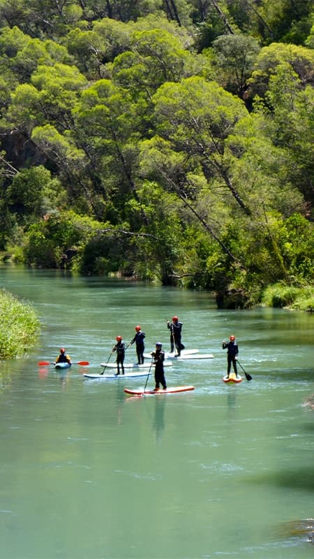 Jaén: Iniciació al pàdel surf en aigües braves a l'Alt Guadalquivir
