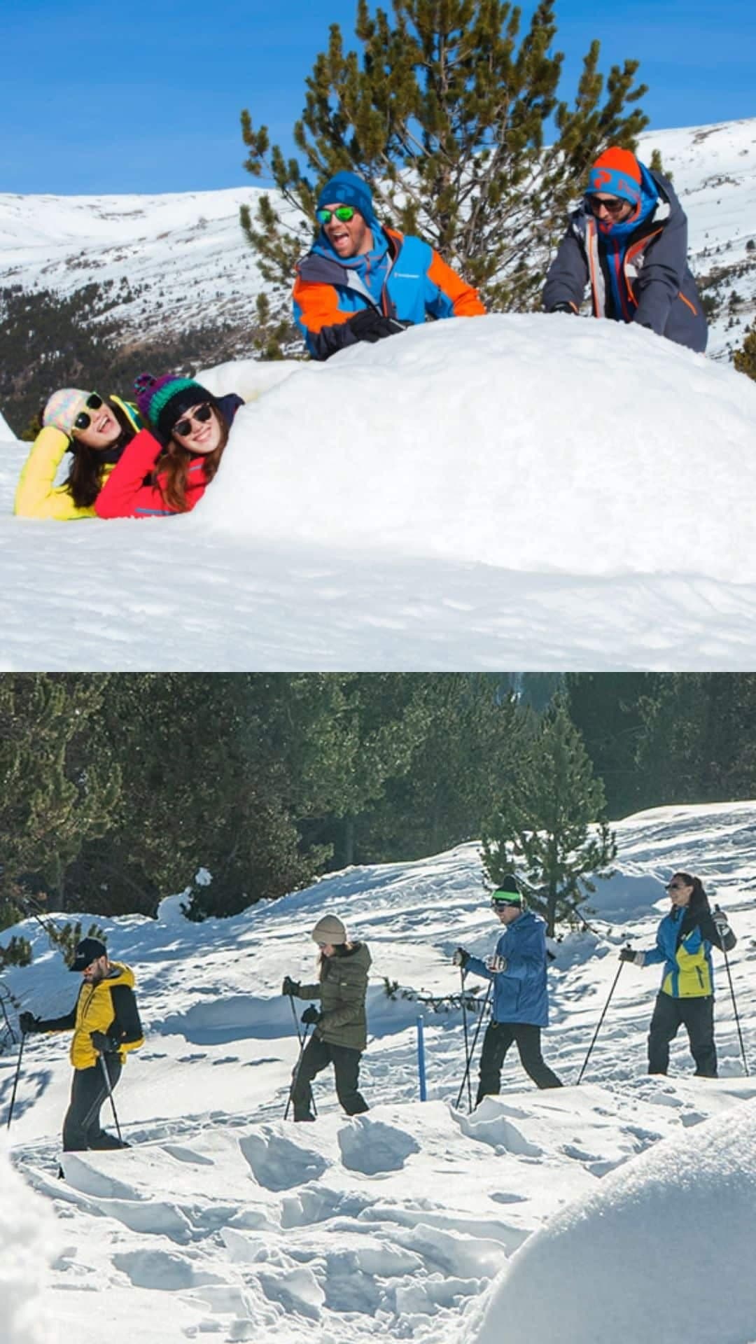 Boí Taüll: COMBO iglú + raquetas de nieve