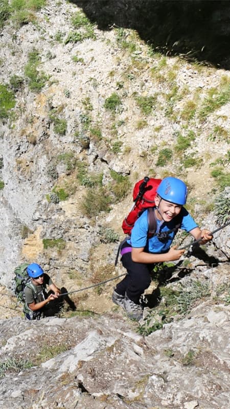4h initiation Via Ferrada in Jaca, Aragonese Pyrenees