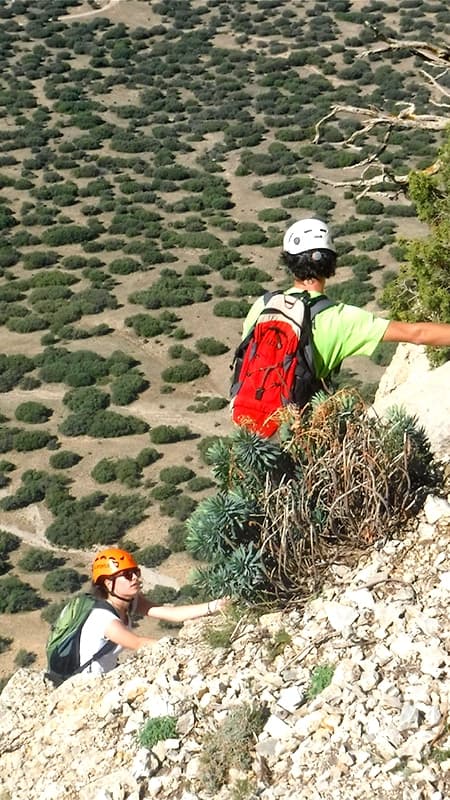 Vía ferrata Peña Palomera K2 de 3h en Teruel, Bajo Aragón