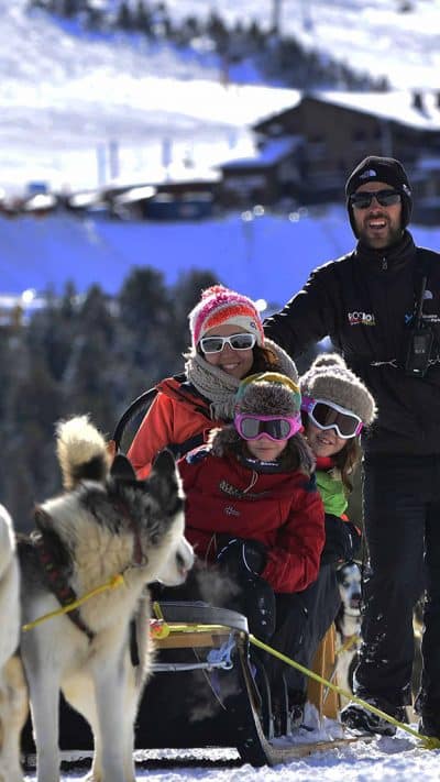 Andorre : Formule mushing en famille, Luge avec enfants