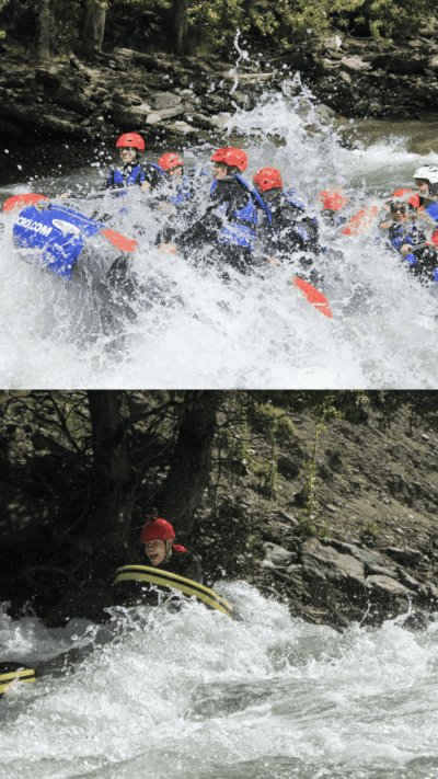 Adventure COMBO Noguera Pallaresa | Rafting + Riverboarding in Llavorsí