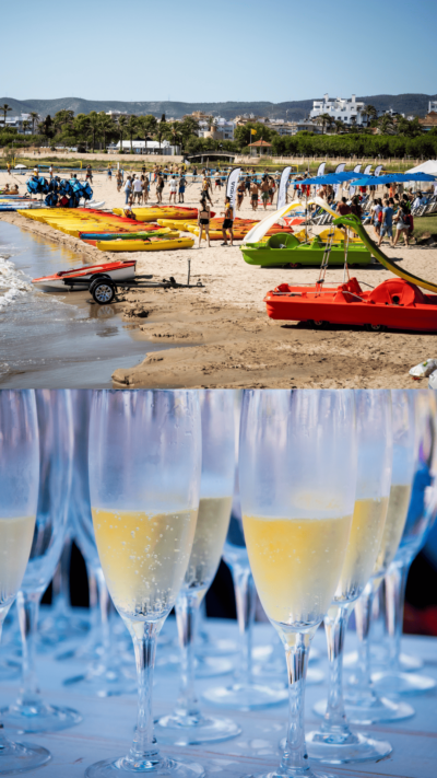 Beach Day Premium Vilanova — Caiac + Vela + SUP + Arrossos a La Daurada + Còctel